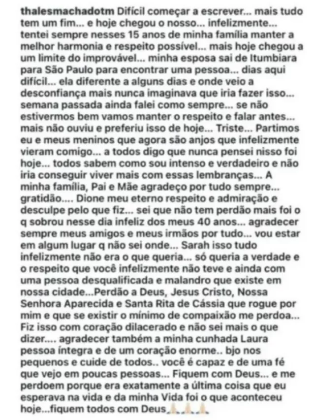 carta de Thales Naves Alves Machado