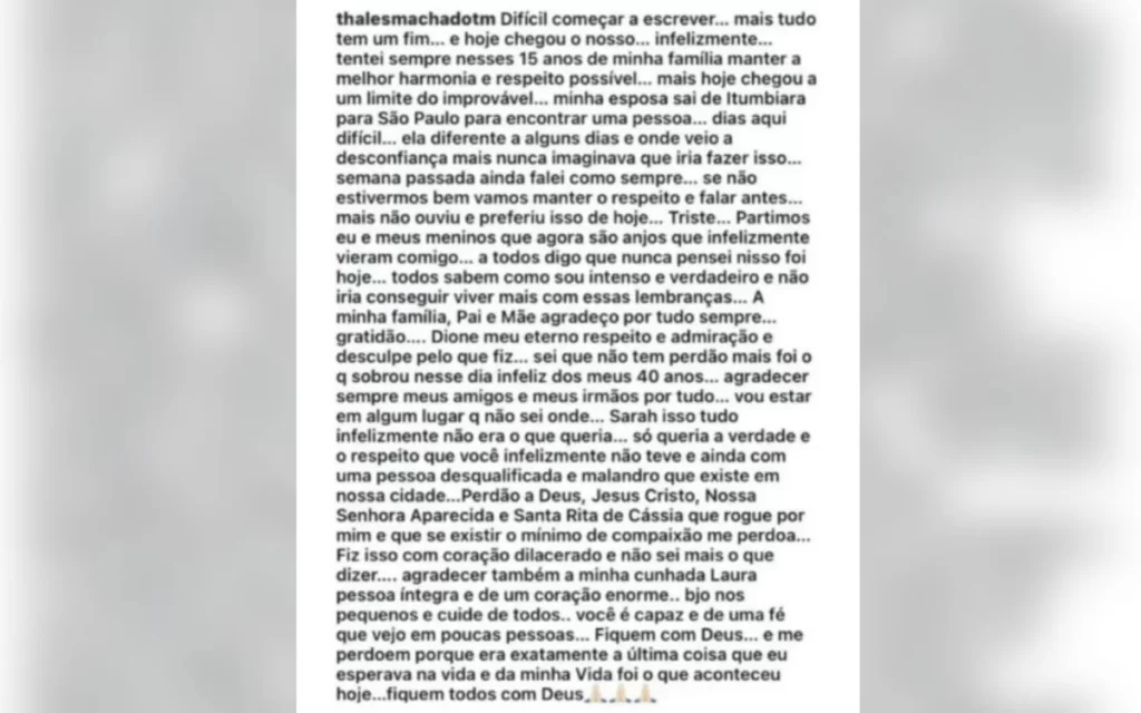 carta de Thales Naves Alves Machado