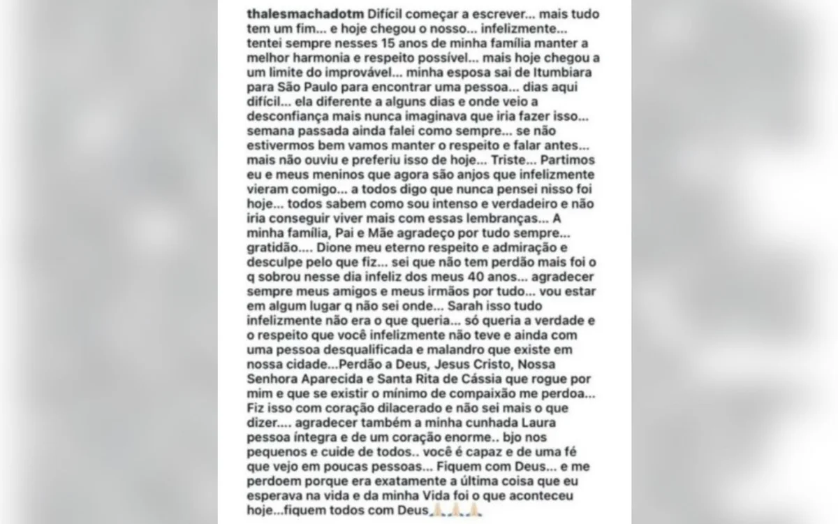 carta de Thales Naves Alves Machado